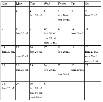 calendar. 