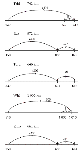 number lines. 