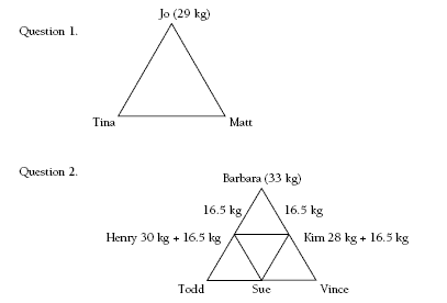 triangles. 