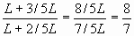 The ratio of Ron and Roses's speeds. The final ratio is 8/7.