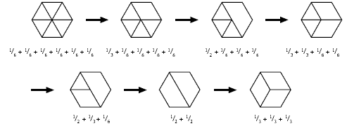 hexagons. 