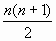 n(n + 1) / 2