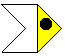 Diagram showing how the addition of an "eye" creates a fish-like shape.