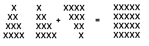 A diagram showing how the original triangular can stack can be organised into a right-angled triangle. Two of these stacks can be combined to form a rectangular arrangement.