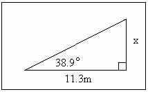 Image of a right-angled triangle.