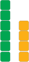 Cube model of buildings that are not the same number of storeys high.