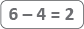 Subtraction problem based on the inequality example.