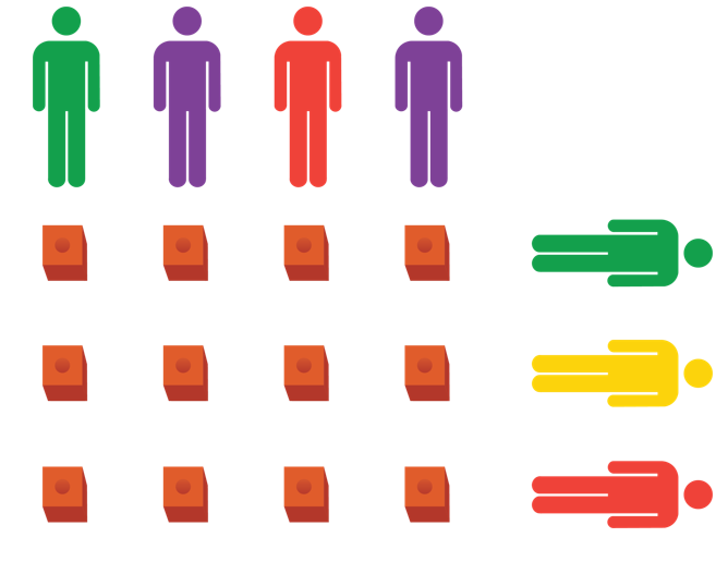 Image of 12 cubes arranged in an array.