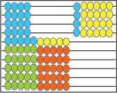 4 x 6 modelled on an abacus.