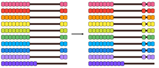 Image of two Slavonic abaci. One shows 9 x2 and one shows 9 x 3.