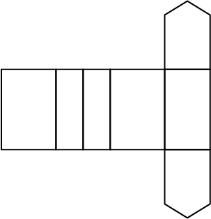 A net of a house plan.