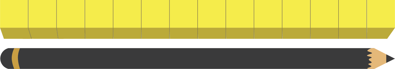 Image of cubes being used to measure a pencil.